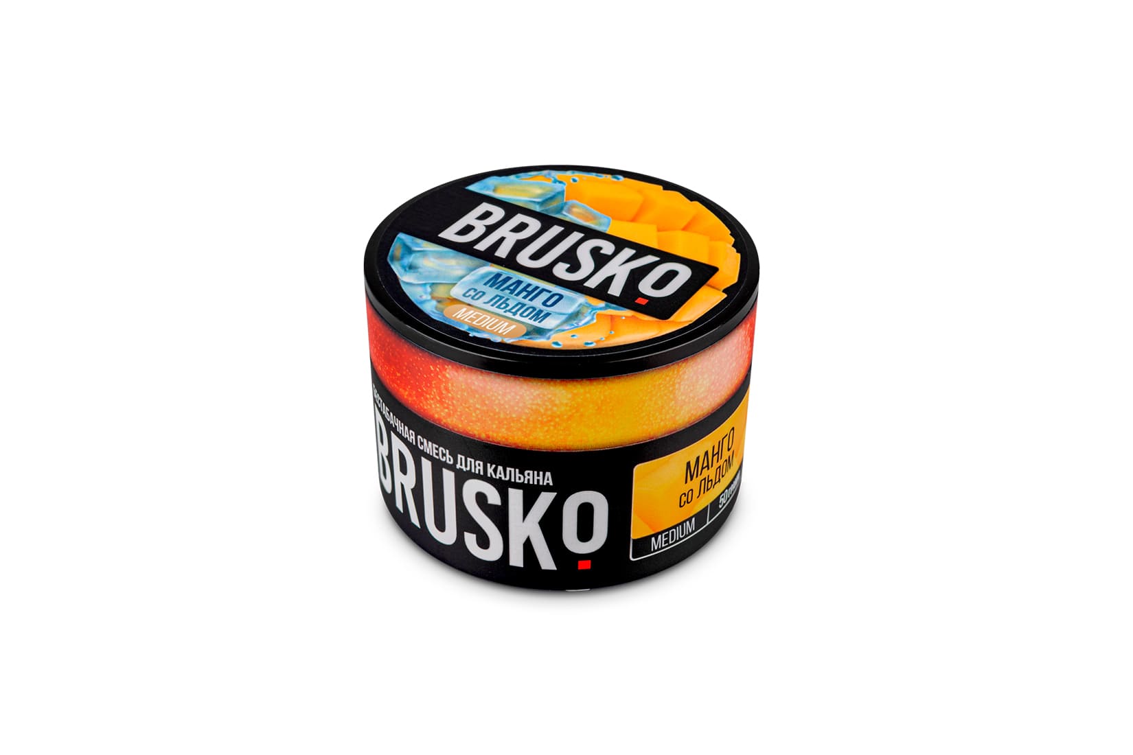 Бестабачная смесь для кальяна Brusko Манго со льдом  – описание, отзывы, миксы