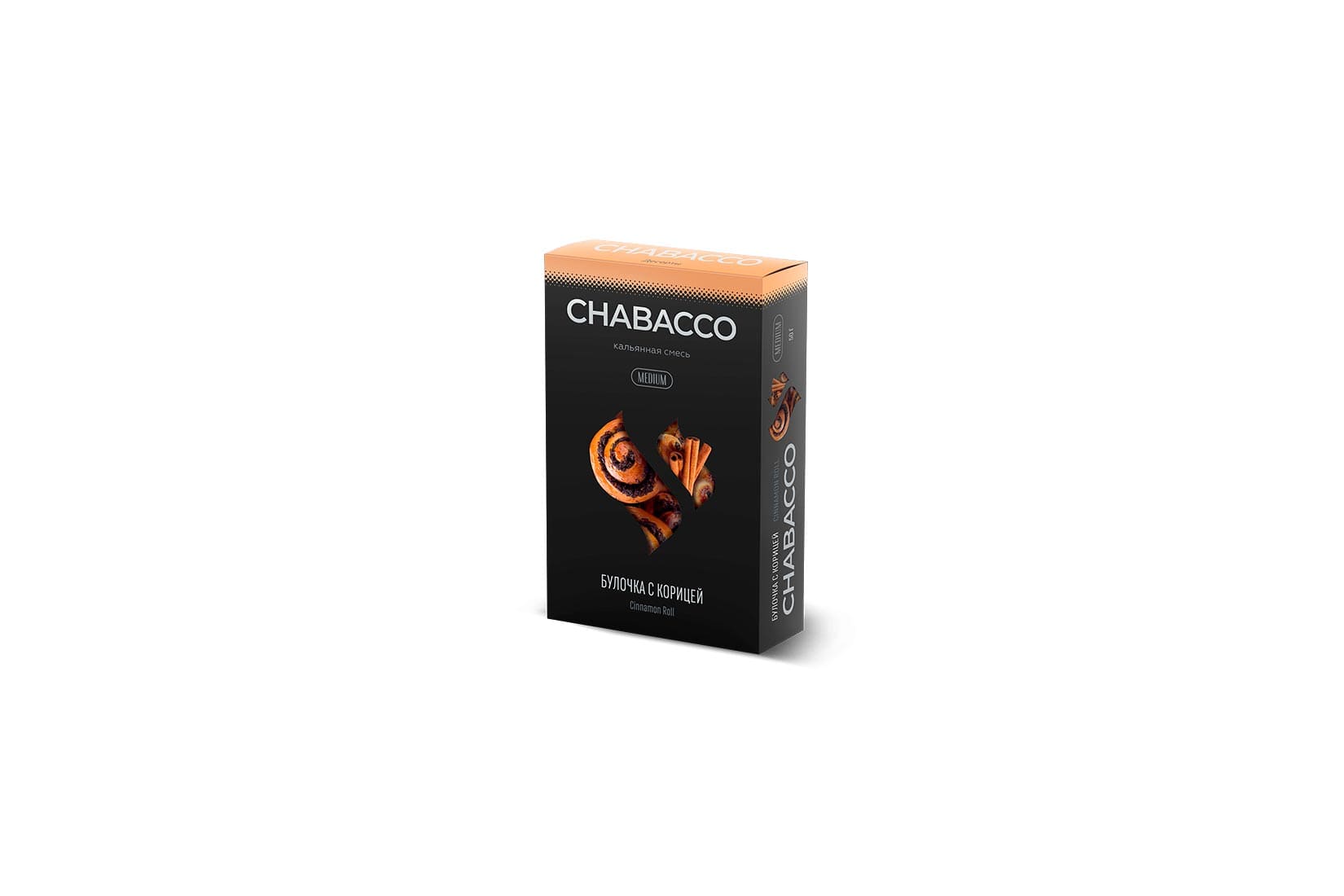 Бестабачная смесь для кальяна Chabacco MEDIUM — Cinnamon Roll (Булочка с корицей)