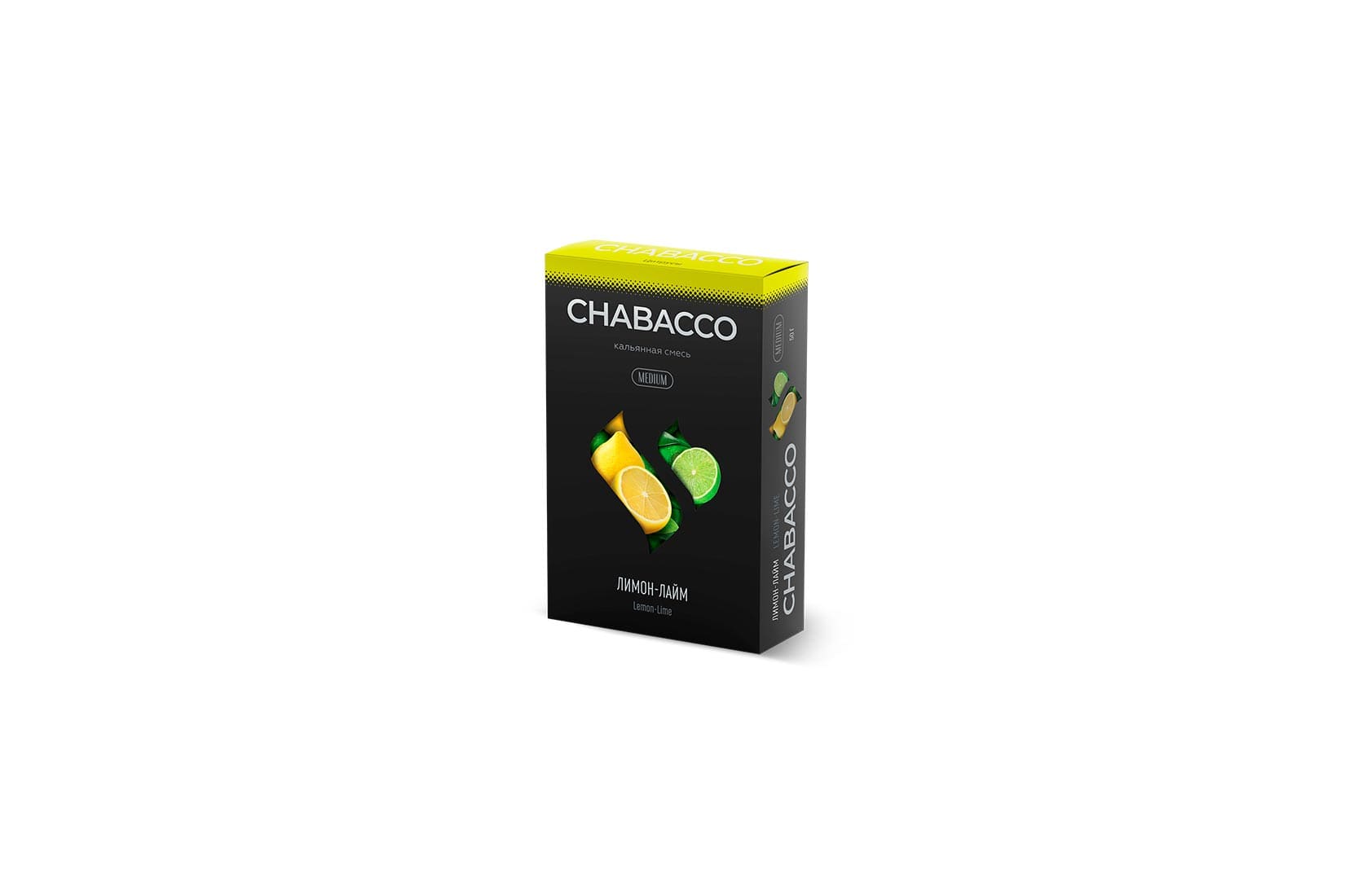 Бестабачная смесь для кальяна Chabacco MEDIUM — Lemon-Lime (Лимон-Лайм)
